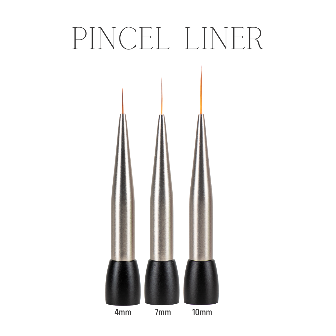 Punta de Pincel para Nail Art, Trazos Finos, Delineador - 4mm