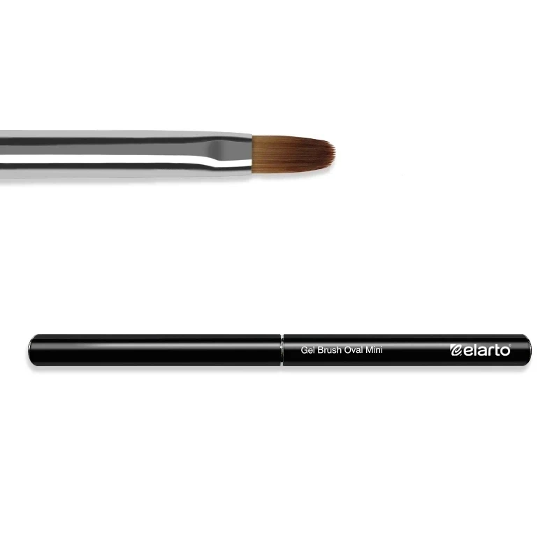 Pincel de Gel Oval Mini (Preto)