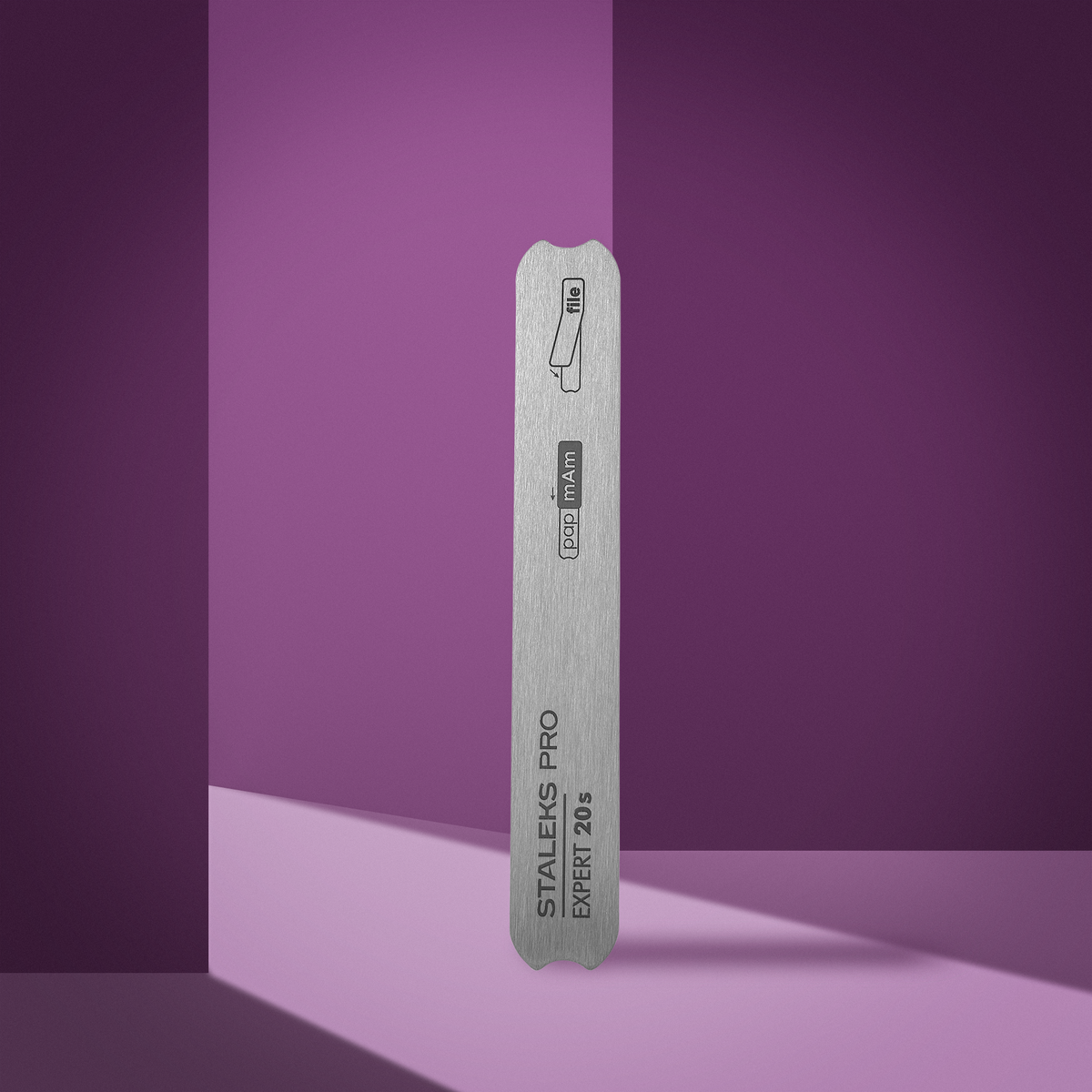 Straight metal base for EXPERT 20s nail file (130 mm)