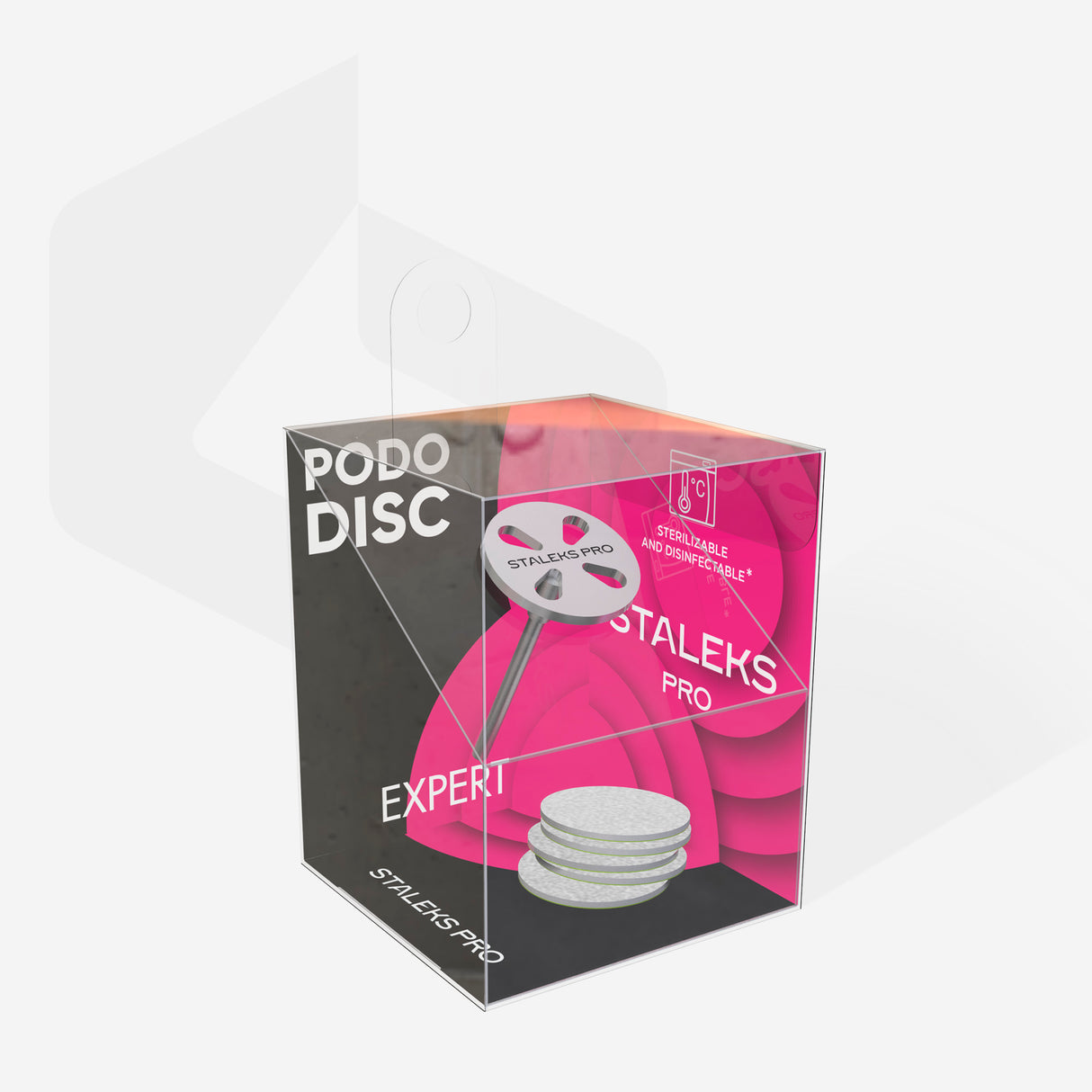 Disco de pedicura PODODISC S EXPERT y juego de limas desechables grano 180 - 5 piezas (15 mm)