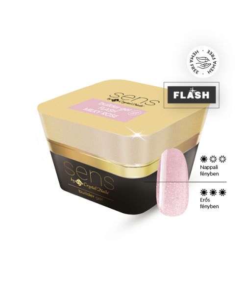 SENS Builder Gel Flash – Rosa Leitoso 40ml - Crystal Nails
