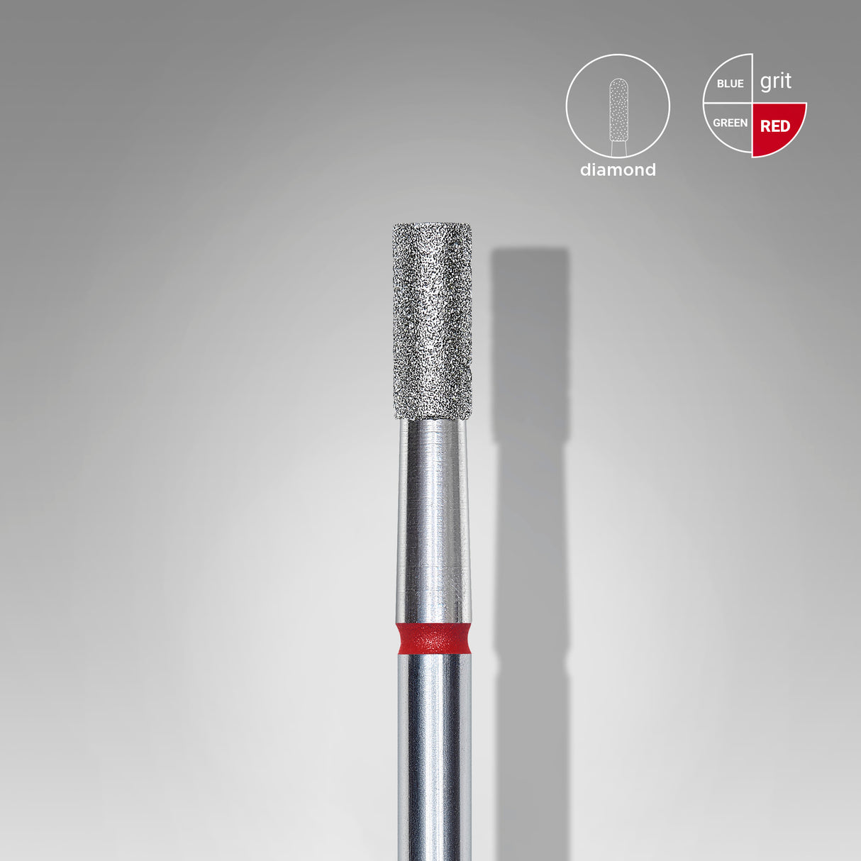 Cylindrical Red Diamond Tip – EXPERT