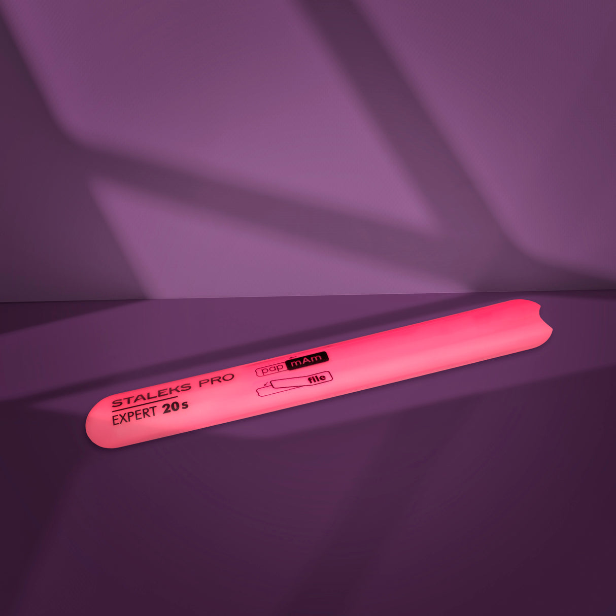Plastic Straight Convex Base for Nail File EXPERT 20s (130 mm)