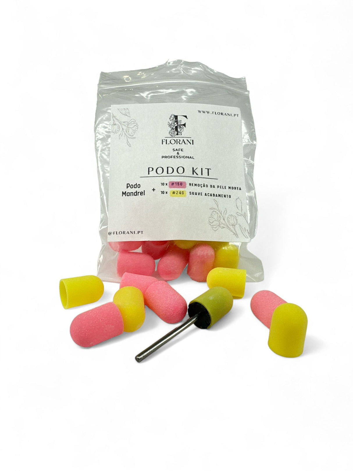 Podo Tester - Pedicure File Holder + 4 Disposable Files