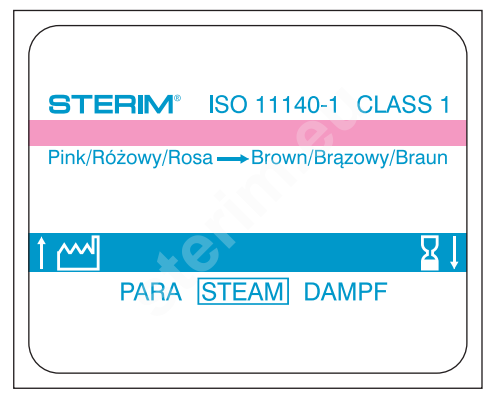 STERIM® Etiquetas Autocolantes para Pacotes de Esterilização 25x31mm