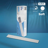 Disposable white papmAm nail files (soft foam layer) EXPERT Grit #100 (25 units)