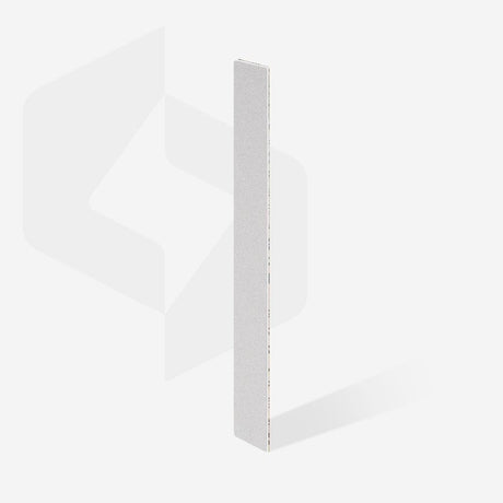 Disposable white papmAm nail files (soft foam layer) EXPERT Grit #100 (25 units)