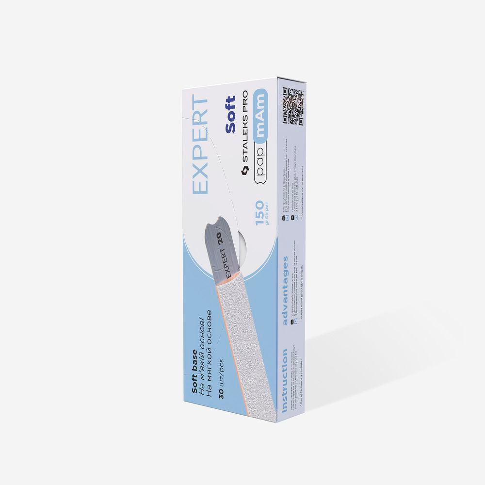 Limas papmAm desechables blancas (capa de espuma blanda) EXPERT Grano #150 (25 unidades)