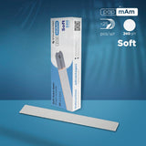 Disposable white papmAm nail files (soft foam layer) EXPERT Grit #240 (25 units)