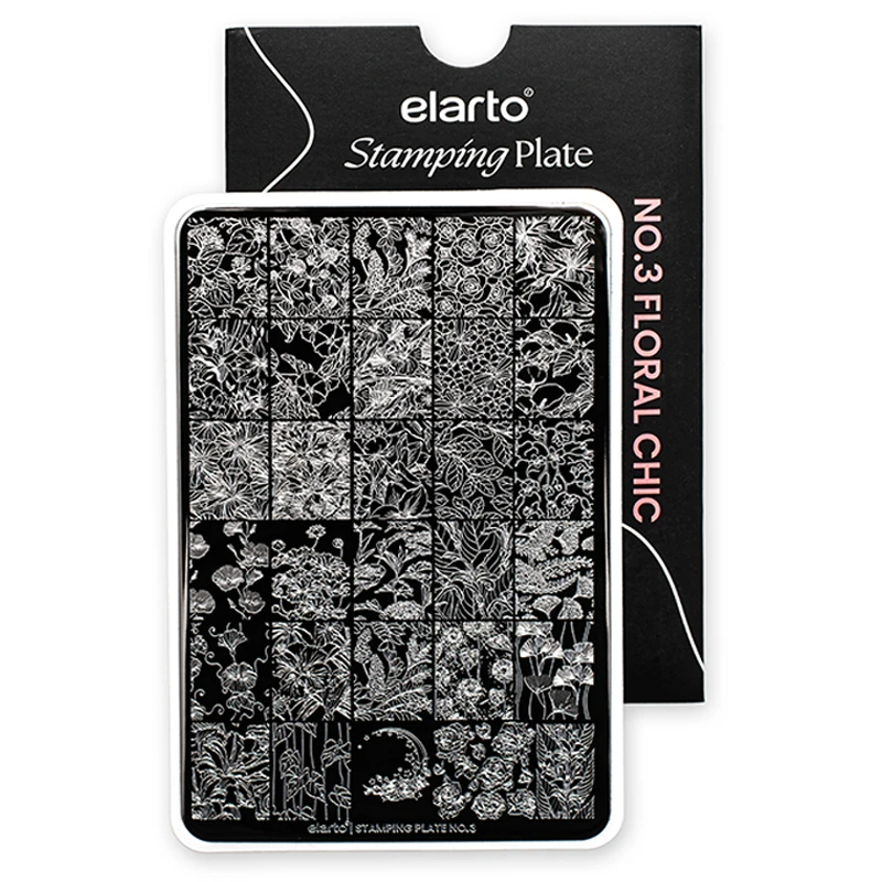 Placa de estampado n.º 3 Floral Chic
