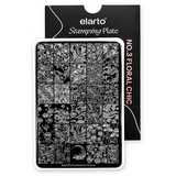 Placa de estampado n.º 3 Floral Chic