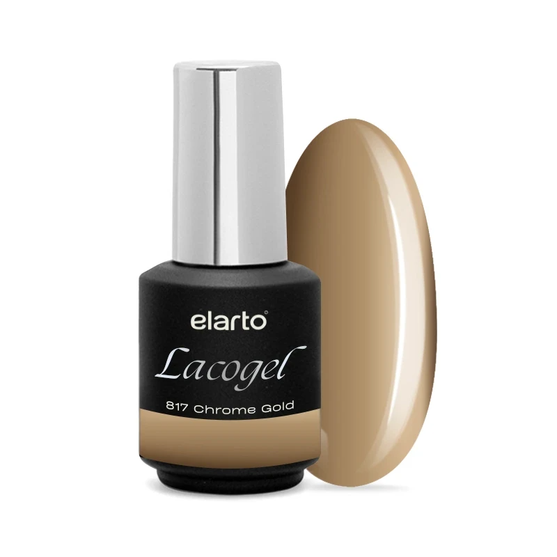 Esmalte Semipermanente Lacogel Chrome Gold 817 - 7ml