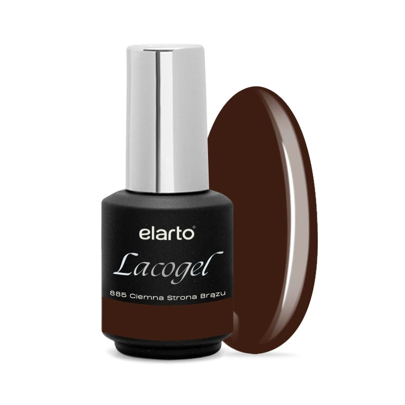 Verniz Gel Lacogel 885 Ciemna Strona Brązu - 7ml