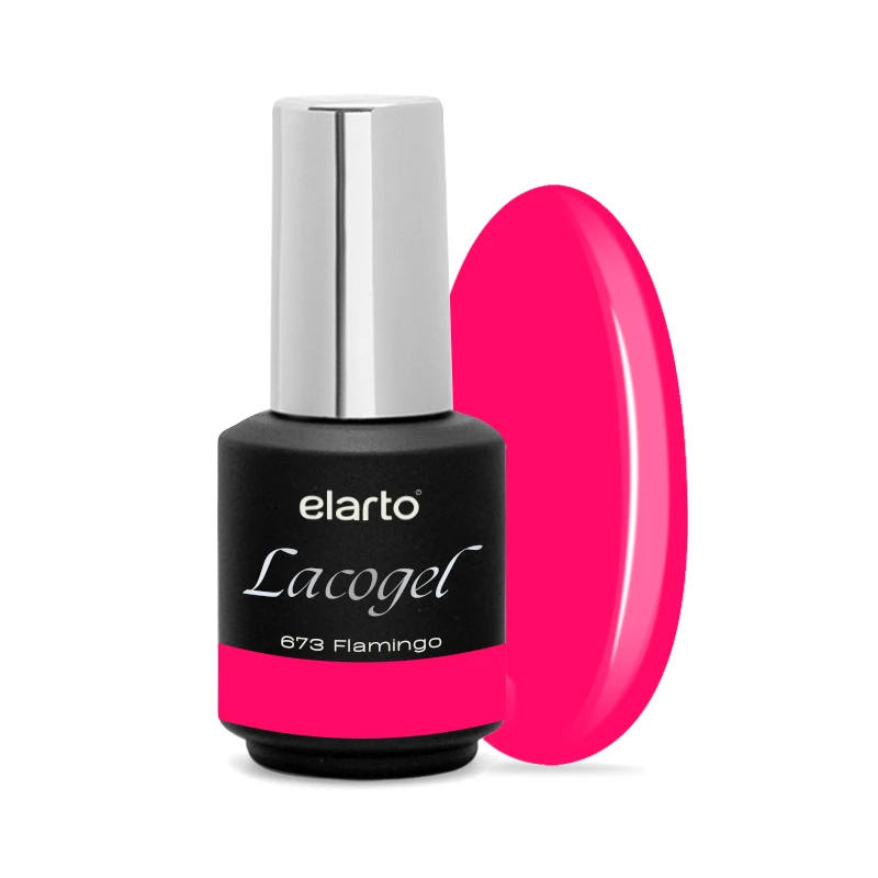 Esmalte de uñas en gel Lacogel Flamingo 673 - 7ml