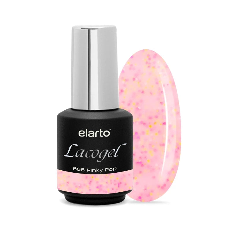 Verniz Gel Lacogel Pinky Pop 666 - 7ml