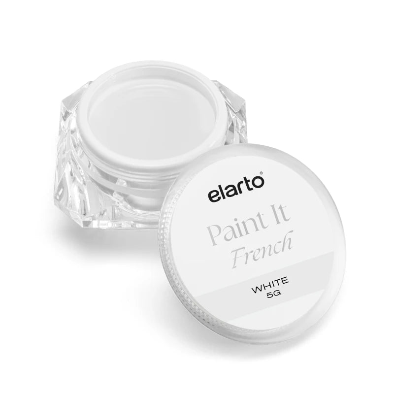Elarto Paint It French White 5g - embalagem e textura