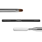 Pincel de Gel Oval Mini #2 + Acrygel Tool (Preto)