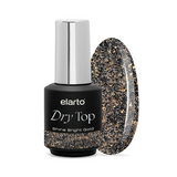 Dry Top Shine Golden Glitter 7ml hybrid top coat with a flash effect