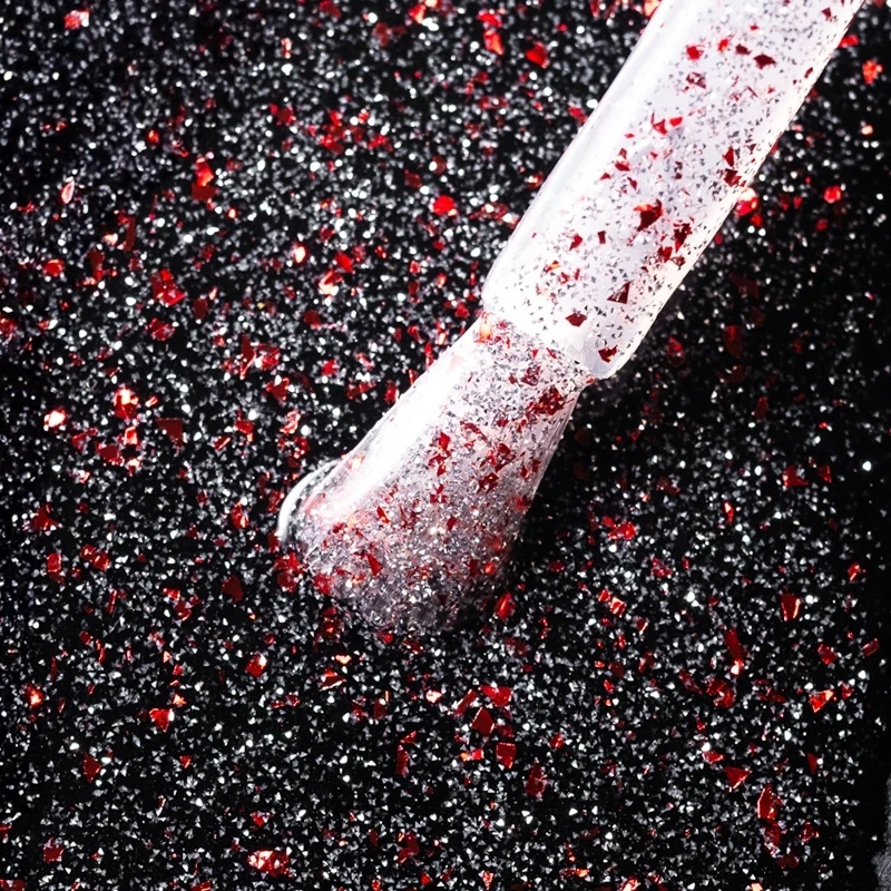 Dry Top Shine Rojo Brillante 7ml top coat híbrido con efecto flash