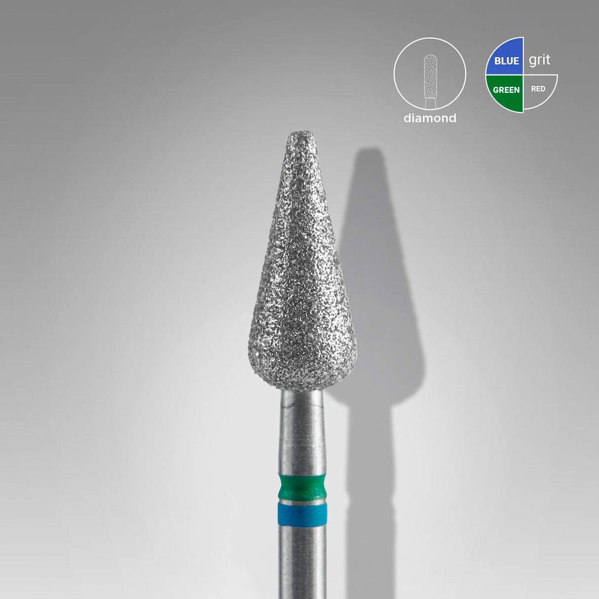DUO Diamond Tip – Pointed Pear Blue-Green EXPERT