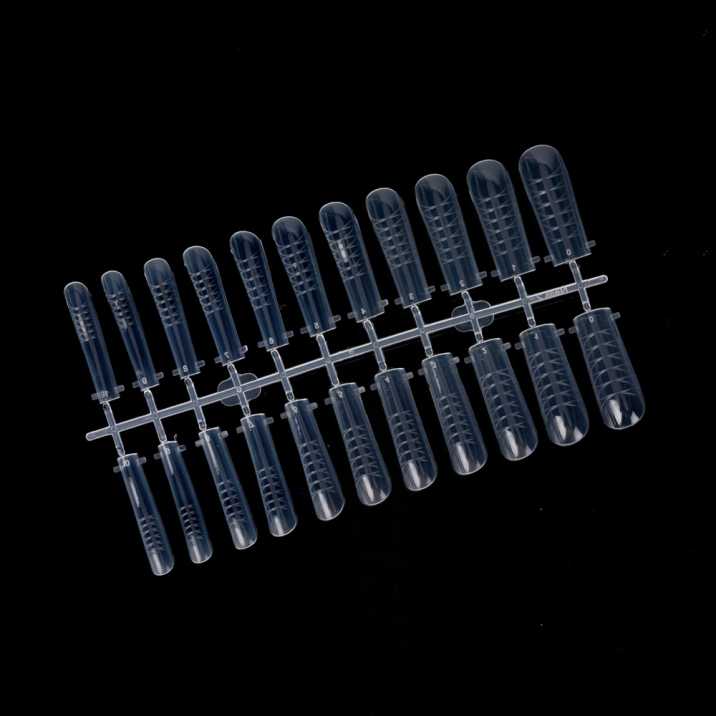 Moldes F1 para Gel, Acrigel y Acrílico Cuadrado con Medidas MollyLac – 220 unid. Modelo PH-68