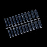 Moldes F1 para Gel, Acrigel y Acrílico Cuadrado con Medidas MollyLac – 220 unid. Modelo PH-68