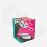 Disco de pedicura alargado PODODISC M EXPERT y juego de limas desechables de grano 180 de 5 piezas (20 mm)