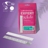 White Disposable Straight Files – Foam layer | EXPERT 20, Grit #100 (30 Pieces)