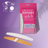Limas Blancas Desechables Media Luna – Capa de espuma | EXPERT 40, Grano #240 (30 Unidades)