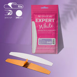 Limas Blancas Desechables Media Luna Fina | EXPERT 42 Grano #240 (50 Unidades)