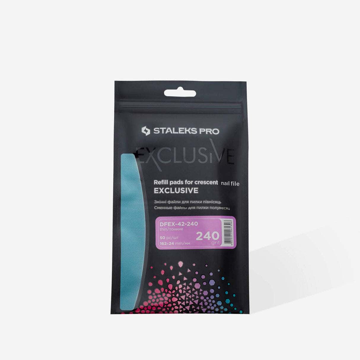 Limas Desechables para Base Media Luna EXCLUSIVE 42 - Grano #240 (50 Unidades)