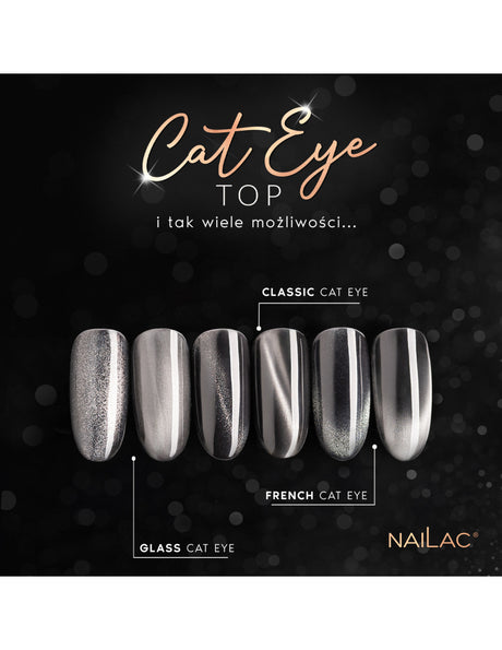 Top Coat Cat Eye Pearl Top Nailac 7ml